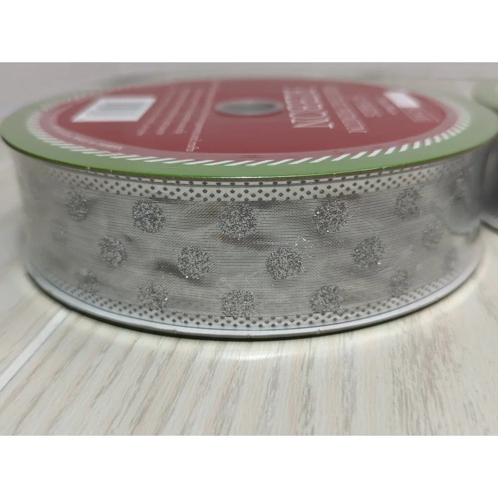 Living Home Christmas silver‎ wire edge 1.5